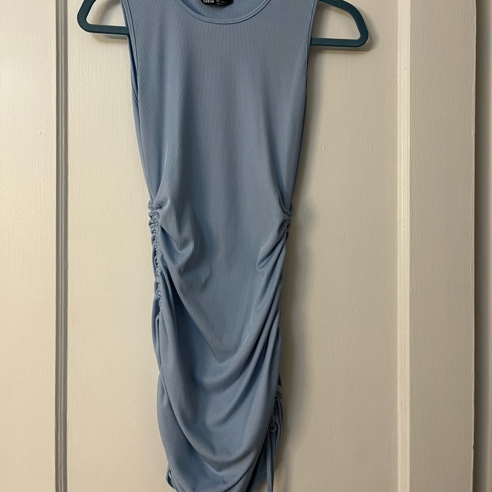 Shein blue tight dress